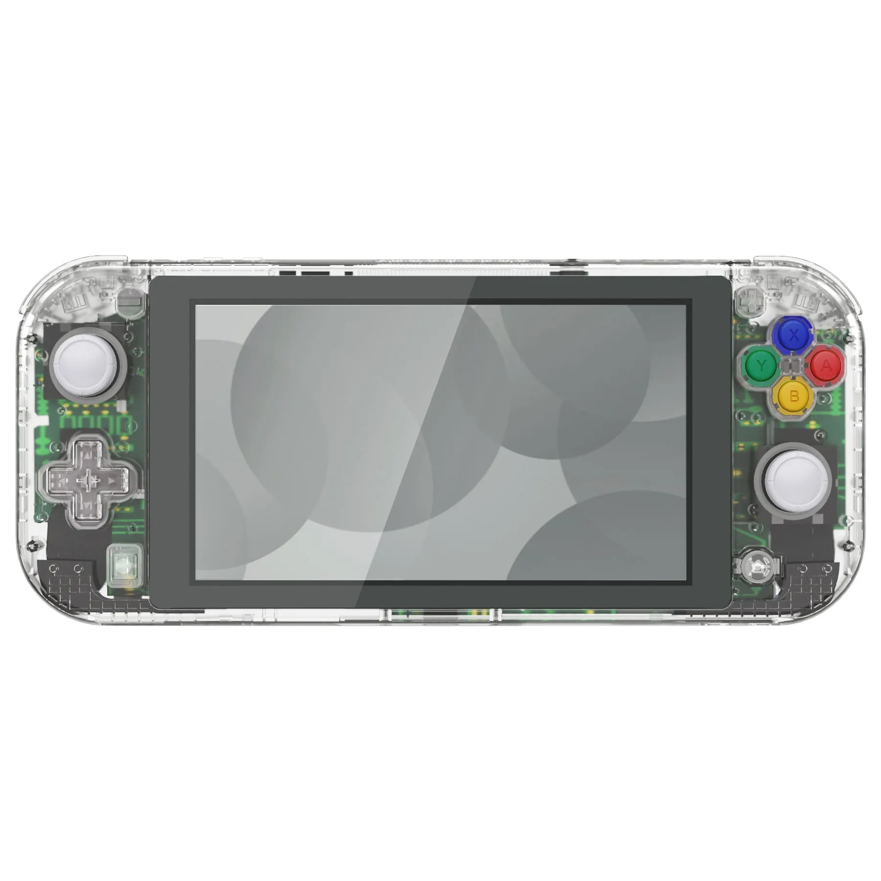 eXtremeRate Crystal Clear DIY Replacement Shell for NS Switch Lite, NSL Handheld Controller Housing with Screen Protector, Custom Case Cover for NS Switch Lite - DLP323