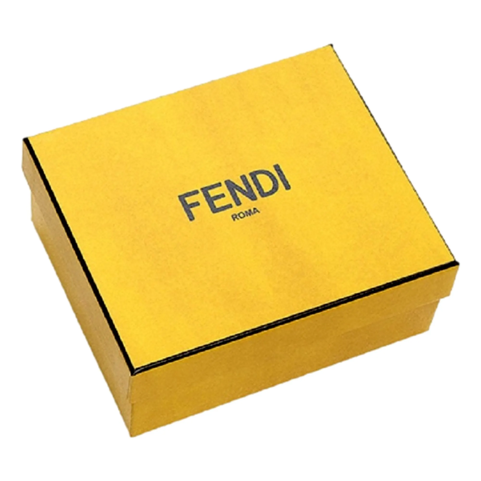 Fendi FF Logo Embossed Dark Navy Leather Card Case