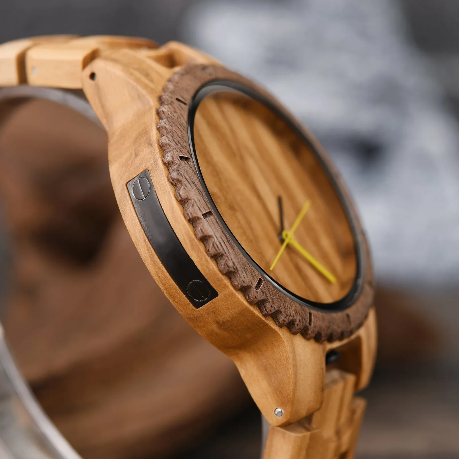 Fernando - Walnut & Olive Minimal Watch