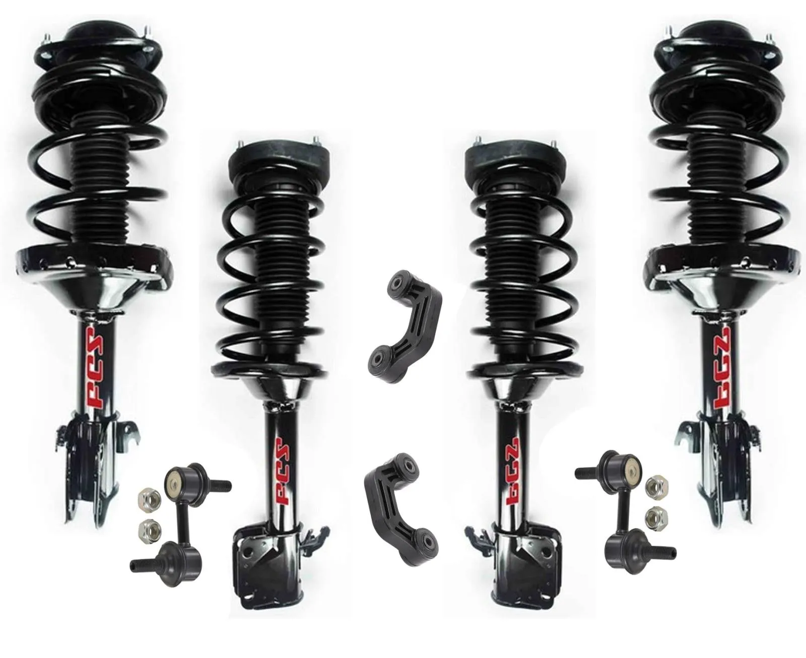 Fits For 05-07 Impreza Sedan 2.5L Ft & Rr Coil Spring Strut Assembly's 8P