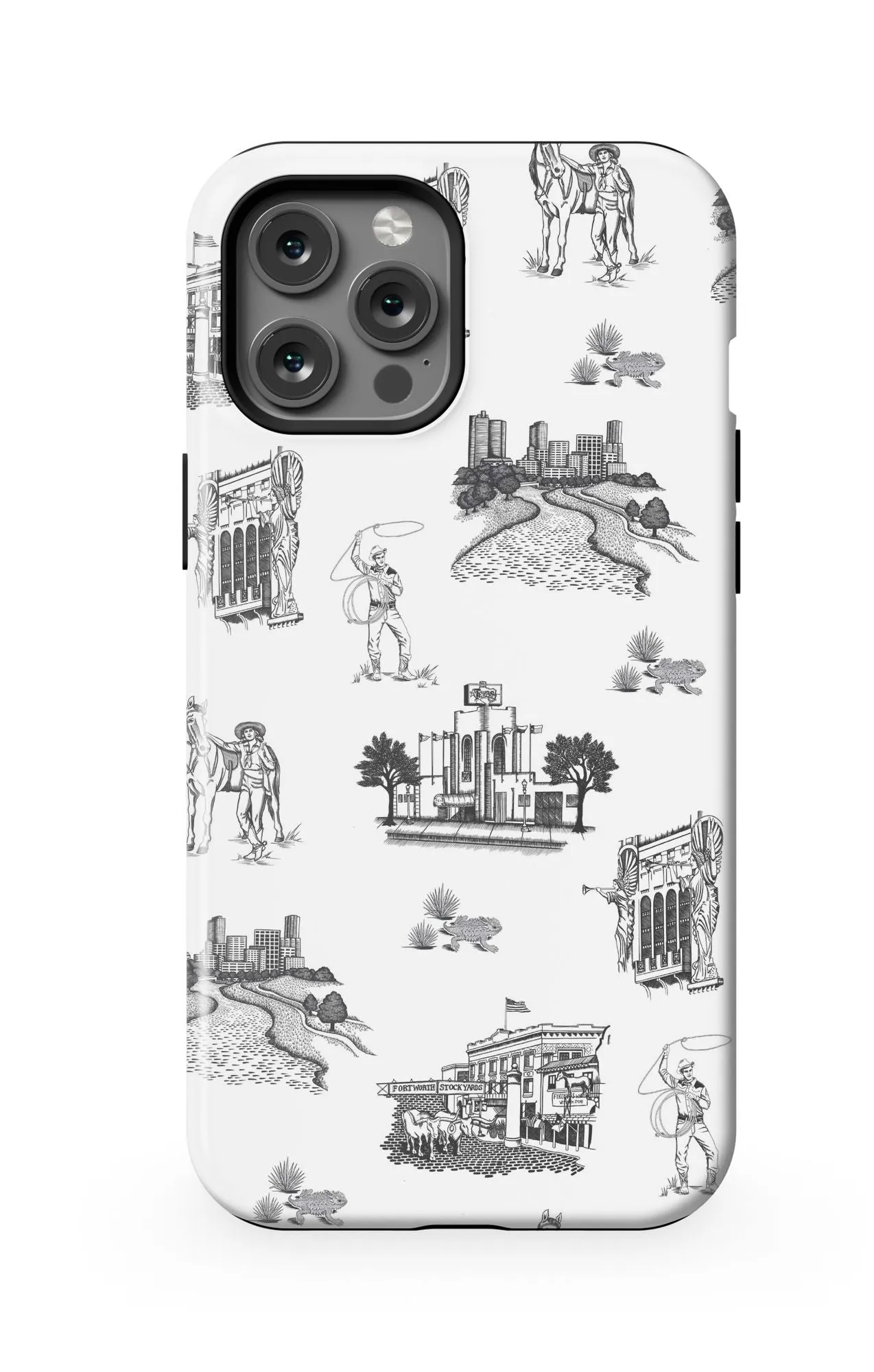 Fort Worth Toile iPhone Case