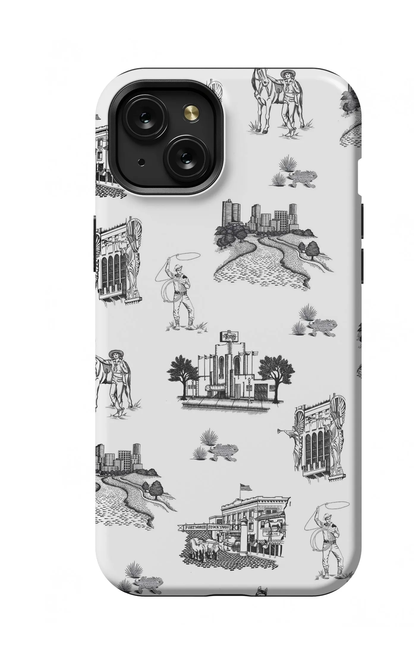 Fort Worth Toile iPhone Case