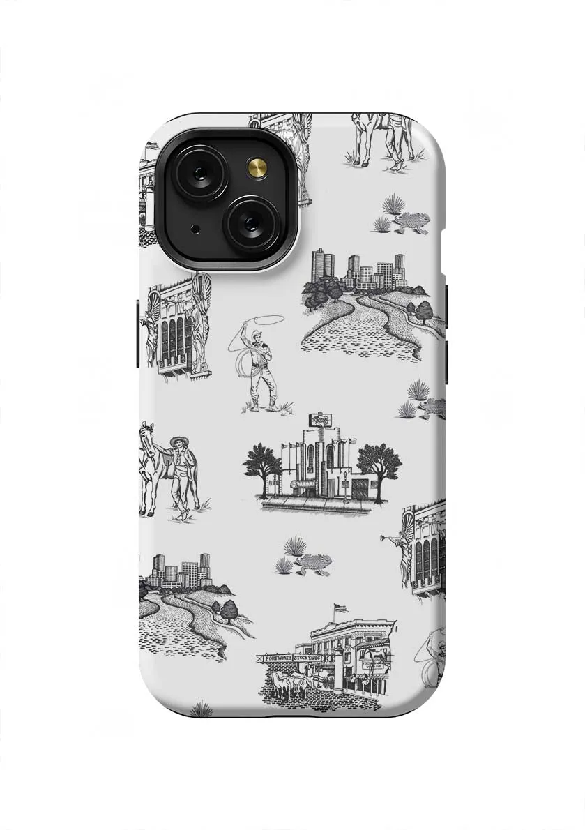 Fort Worth Toile iPhone Case