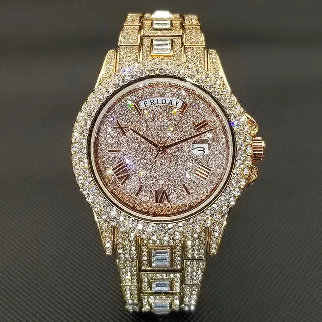 Full Iced Crystal Watch