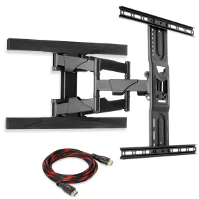 Full Motion Swivel TV Mount 42-70" Screen w/ 10' HDMI Cable