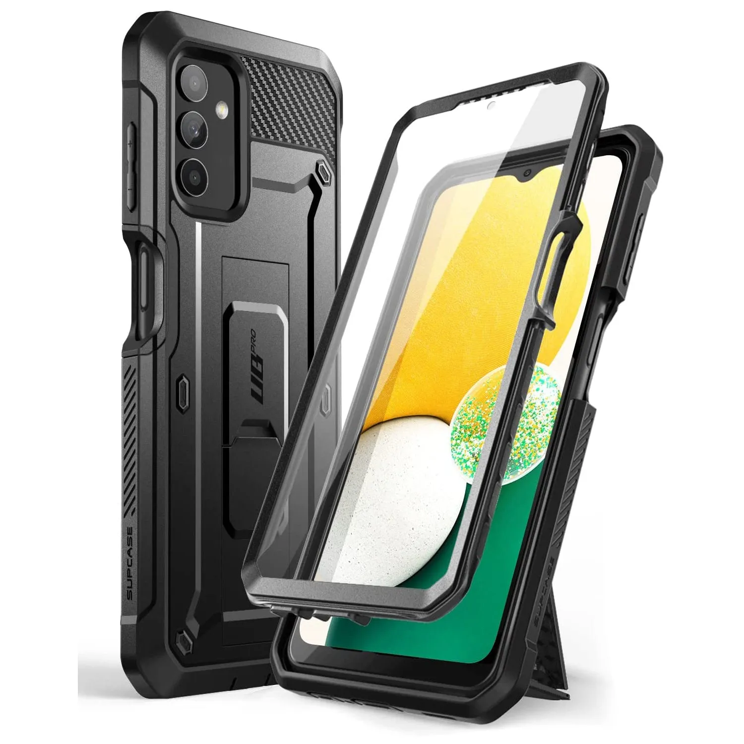 Galaxy A13 Unicorn Beetle Pro Rugged Holster Case-Black