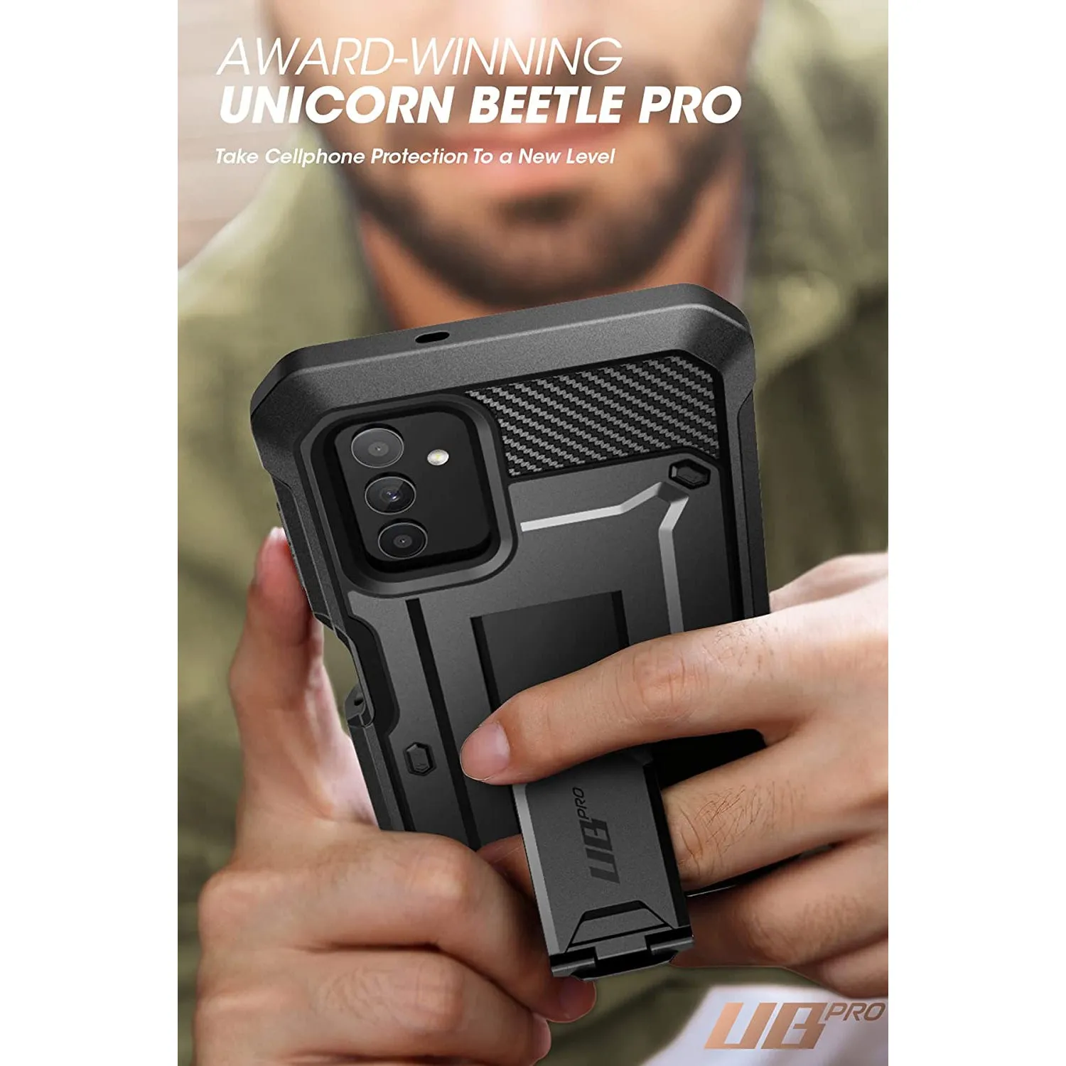 Galaxy A13 Unicorn Beetle Pro Rugged Holster Case-Black