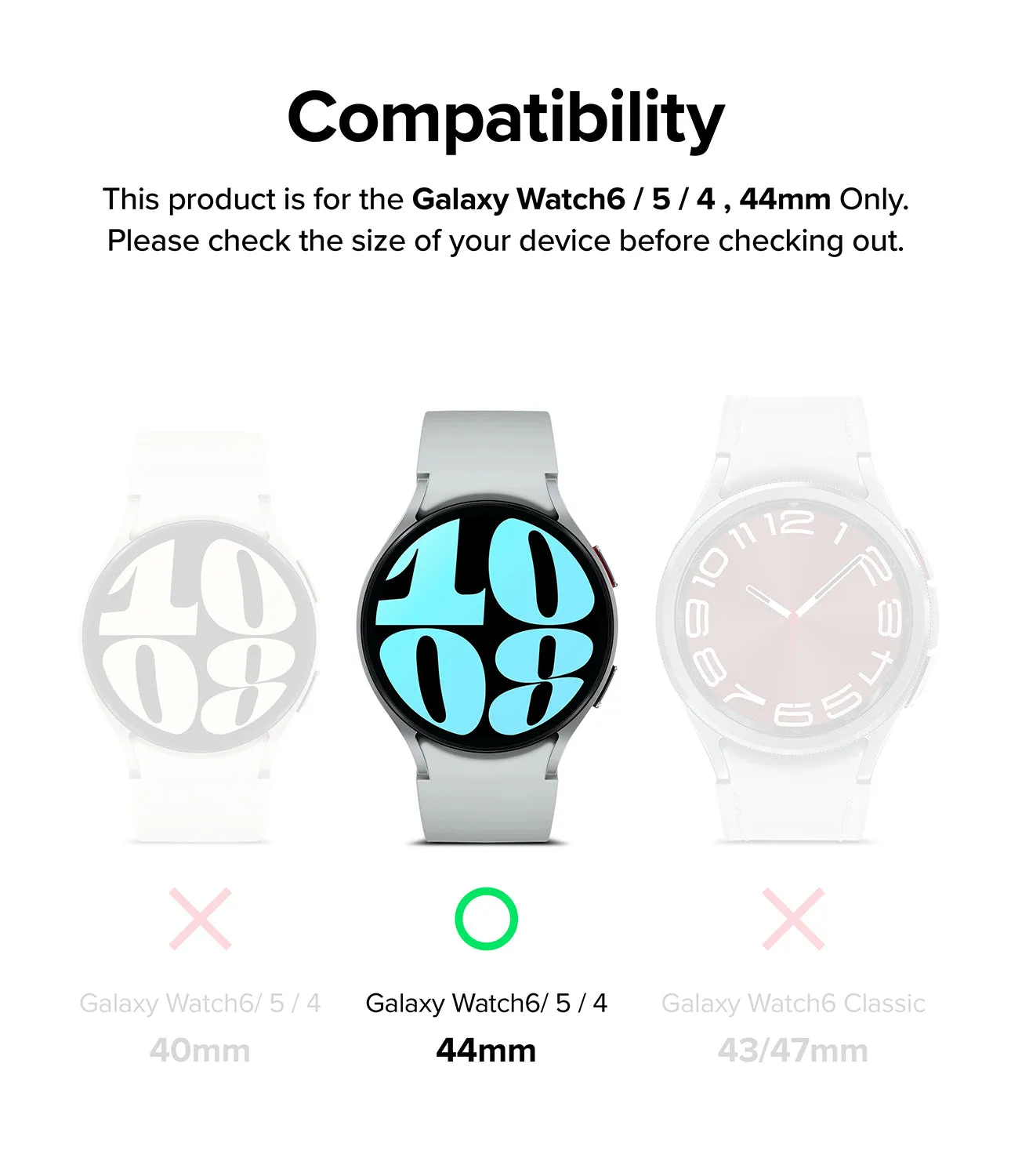 Galaxy Watch 6/5/4 44mm | Metal One Band