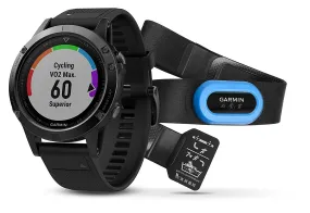 Garmin Fenix 5 Sapphire Smartwatch Black With Black Band Performer Bundle