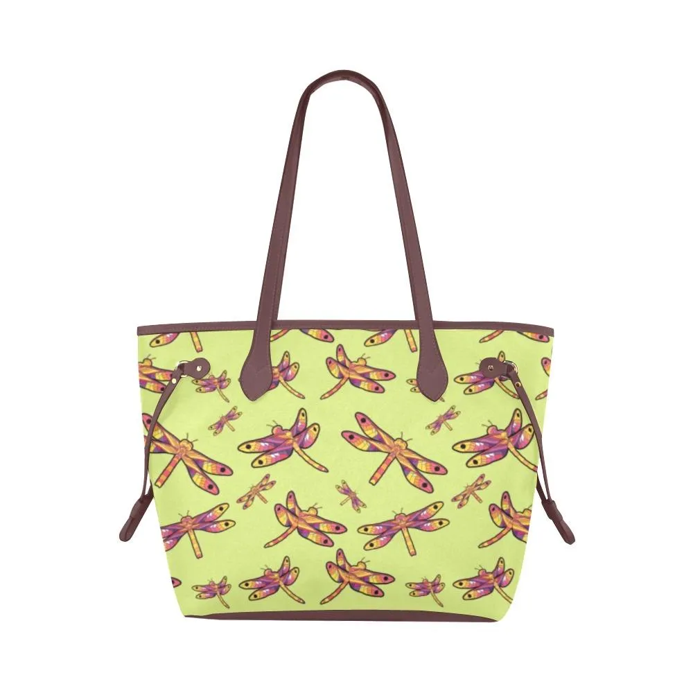 Gathering Lime Clover Canvas Tote Bag