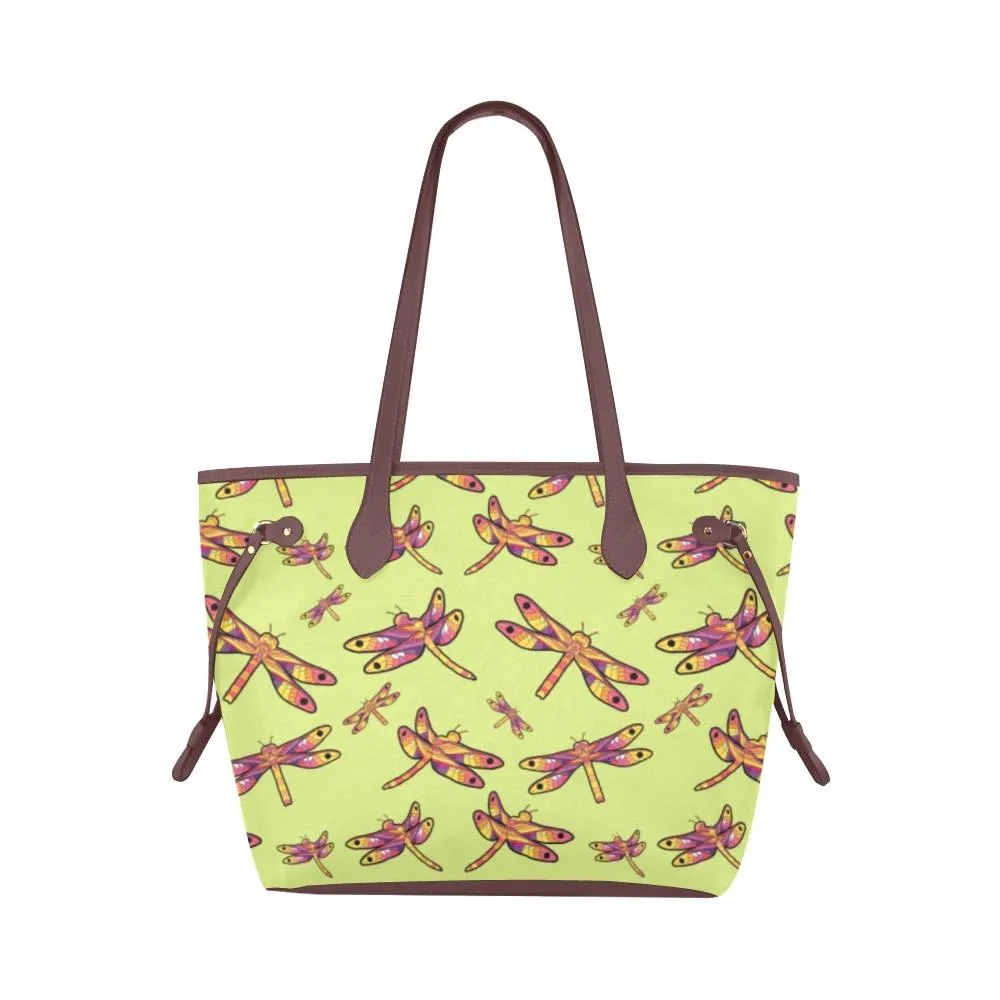 Gathering Lime Clover Canvas Tote Bag