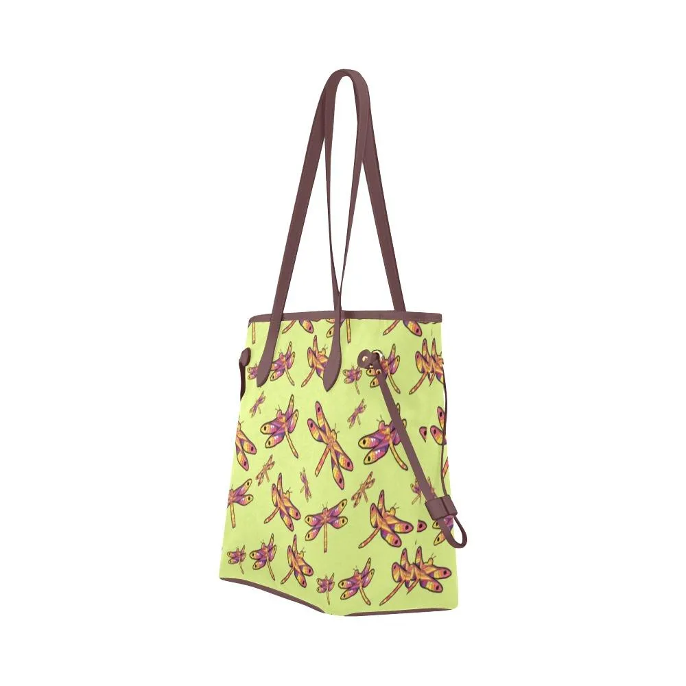 Gathering Lime Clover Canvas Tote Bag