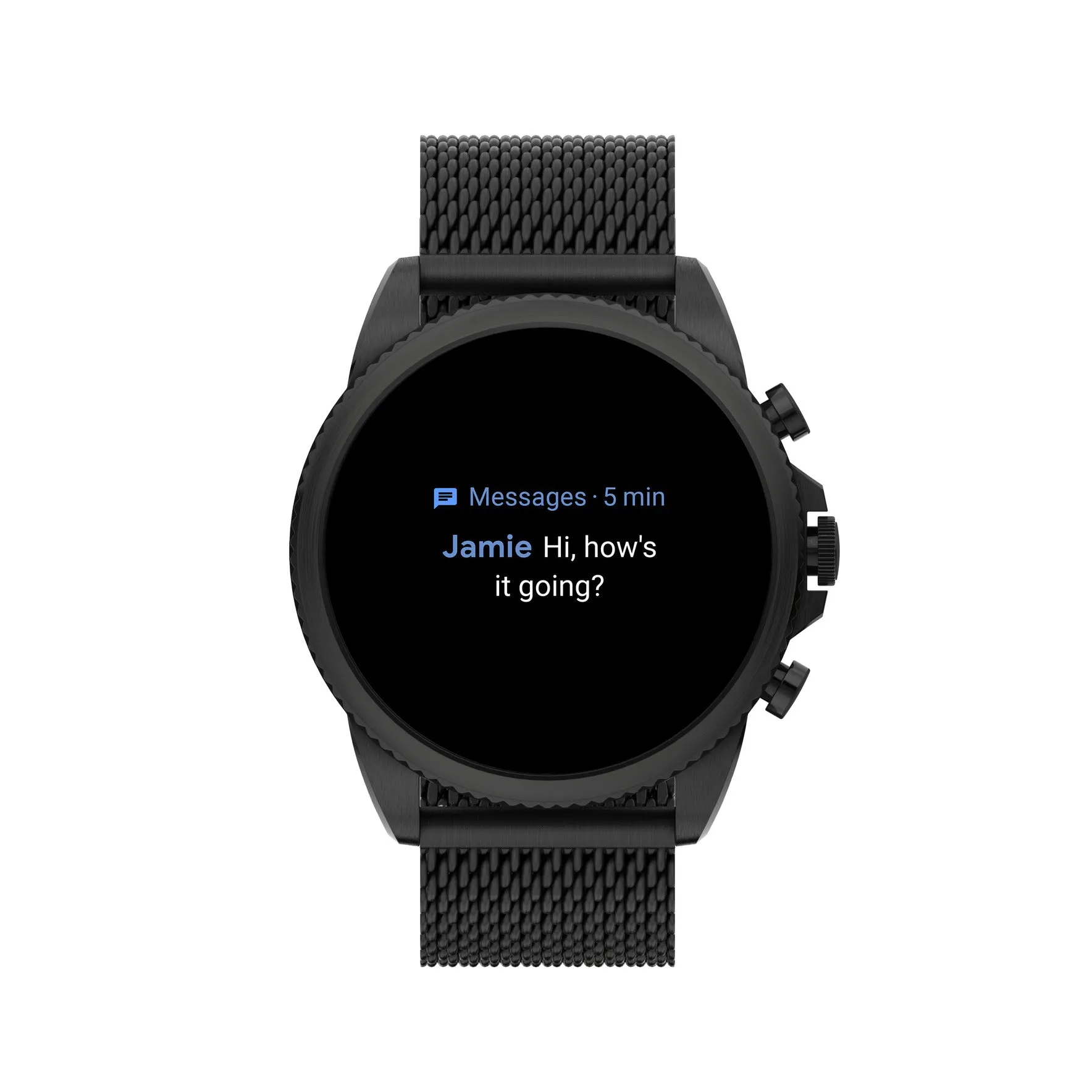 Gen 6 Smartwatch Black Stainless Steel Mesh