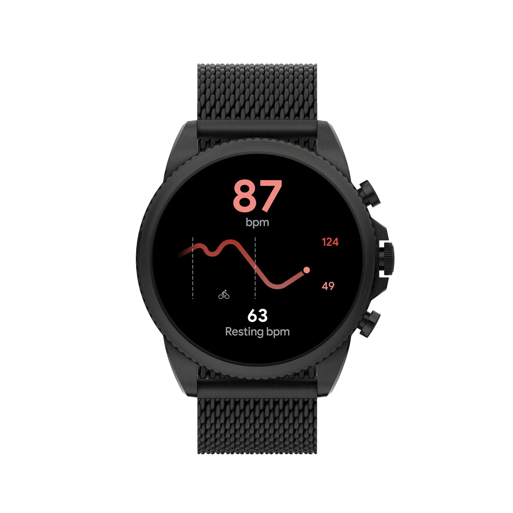 Gen 6 Smartwatch Black Stainless Steel Mesh