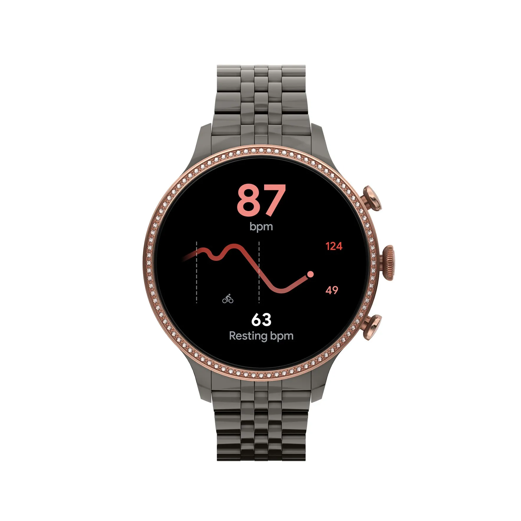 Gen 6 Smartwatch Gunmetal Stainless Steel FTW6078