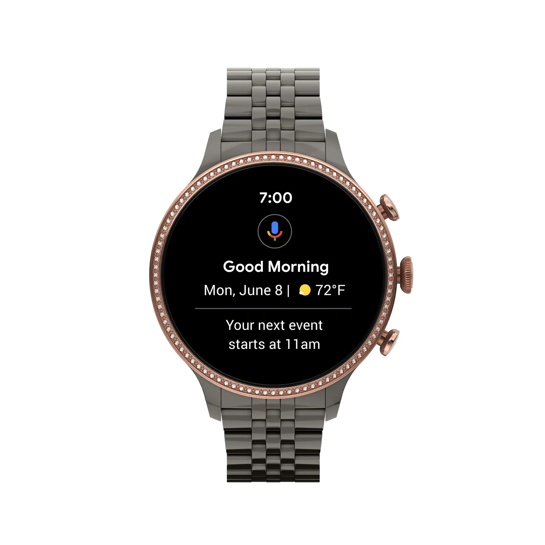 Gen 6 Smartwatch Gunmetal Stainless Steel FTW6078