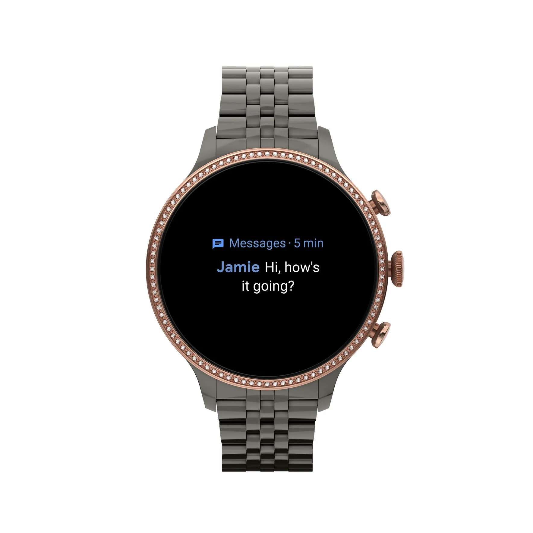 Gen 6 Smartwatch Gunmetal Stainless Steel FTW6078