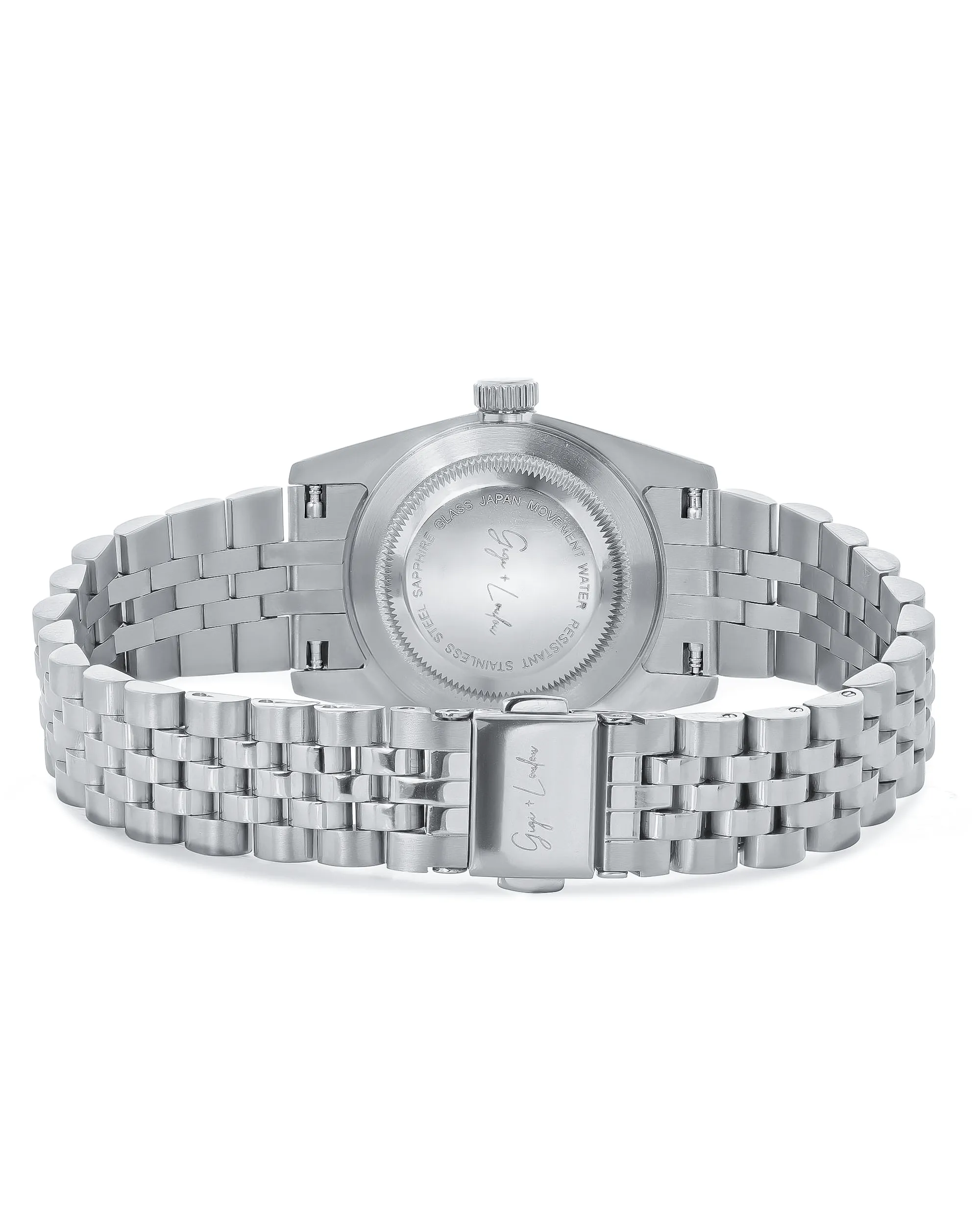 Gigi   Loulou - Silver Watch met Pink Pearl Dial