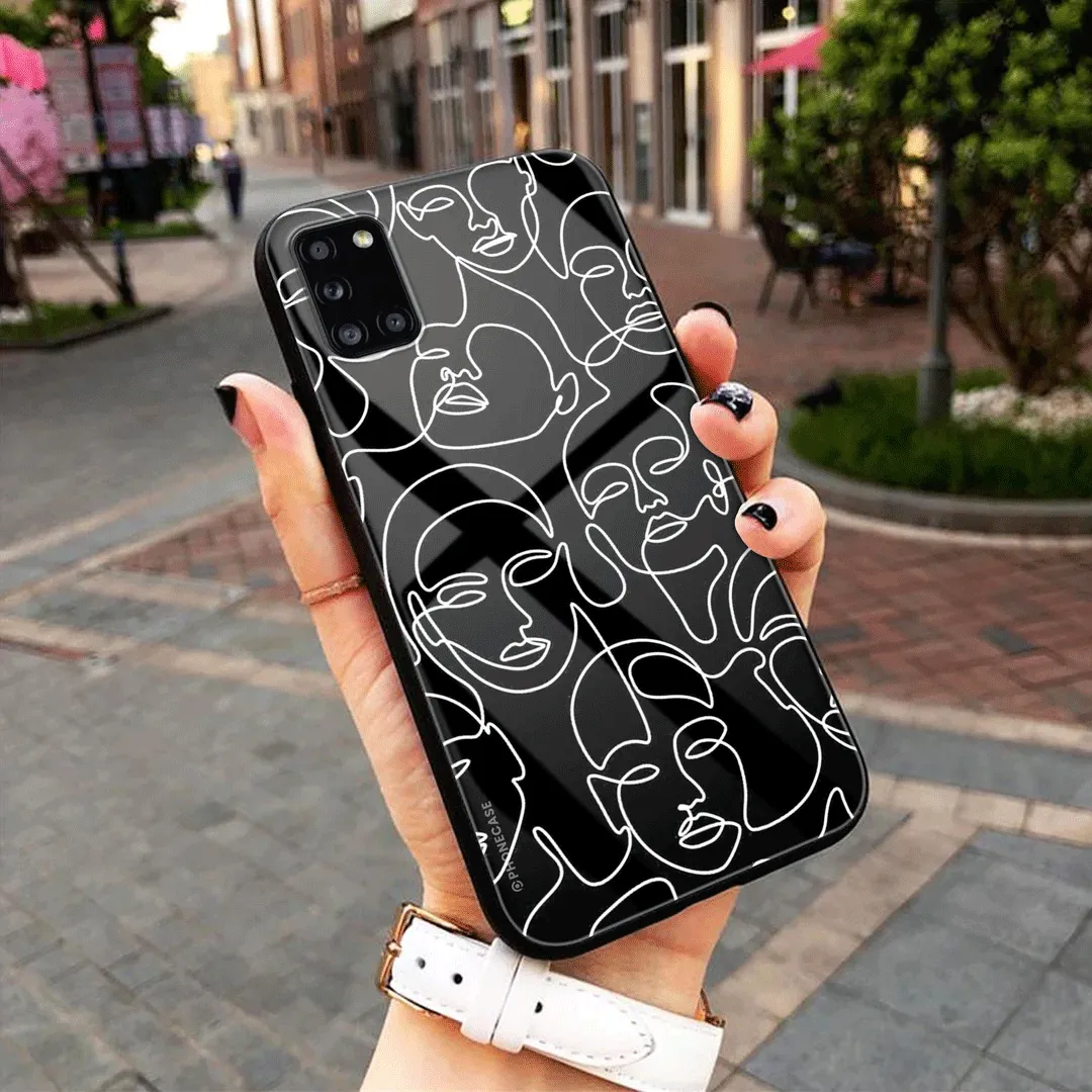 Girls Line Art - HQ Ultra Shine Premium Glass Phone Case All Models