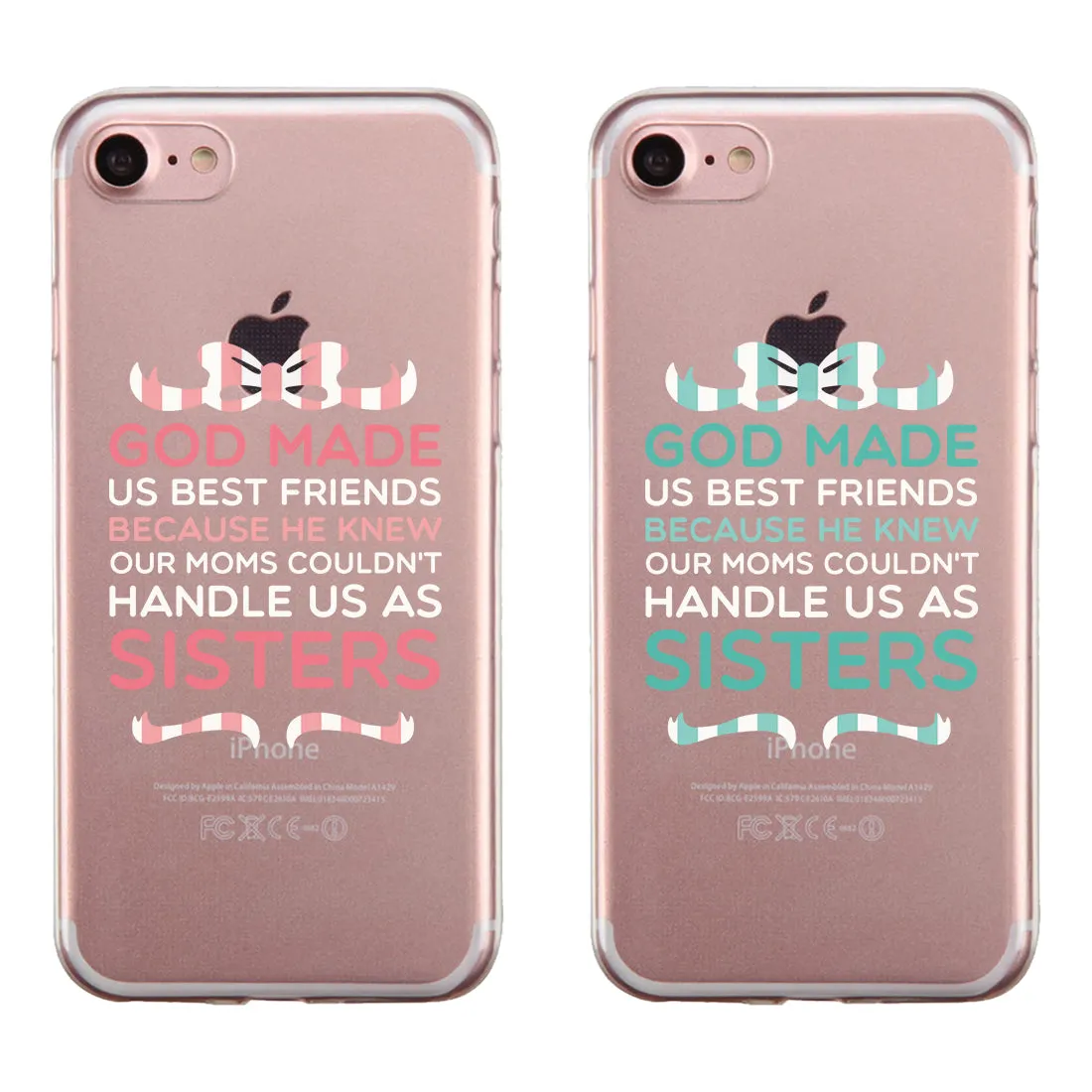 God Made Us BFF Matching Phone Covers Thoughtful Sister/Friend Gift