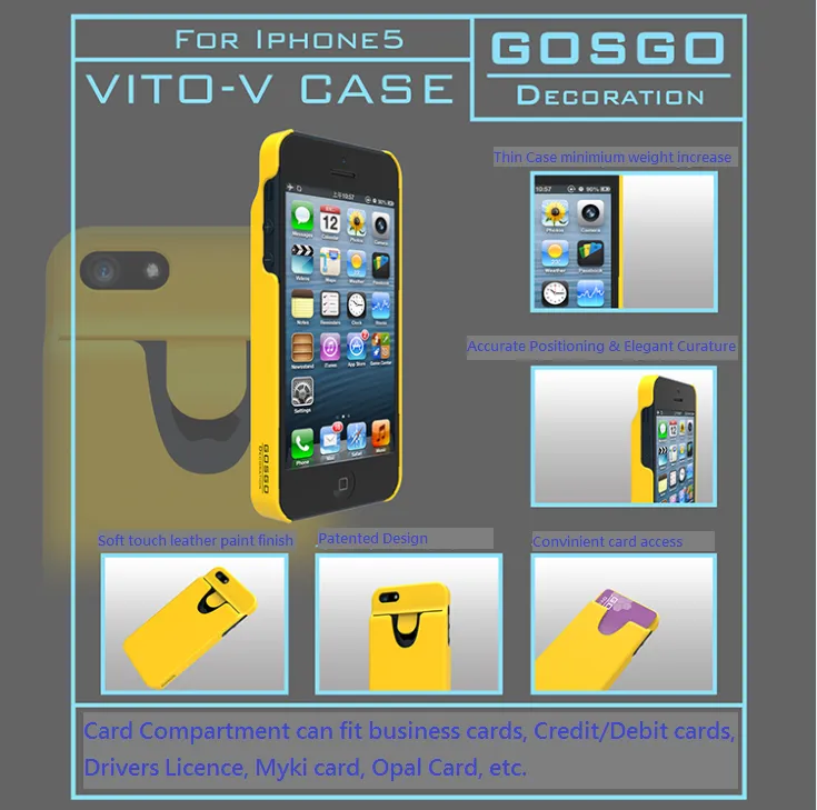 Gosgo Vito-V Barcode Series case for iPhone5/5S/5SE