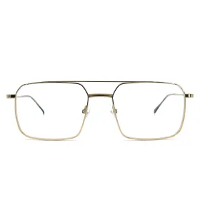 Gotti Unisex Silver Square Optical Frame