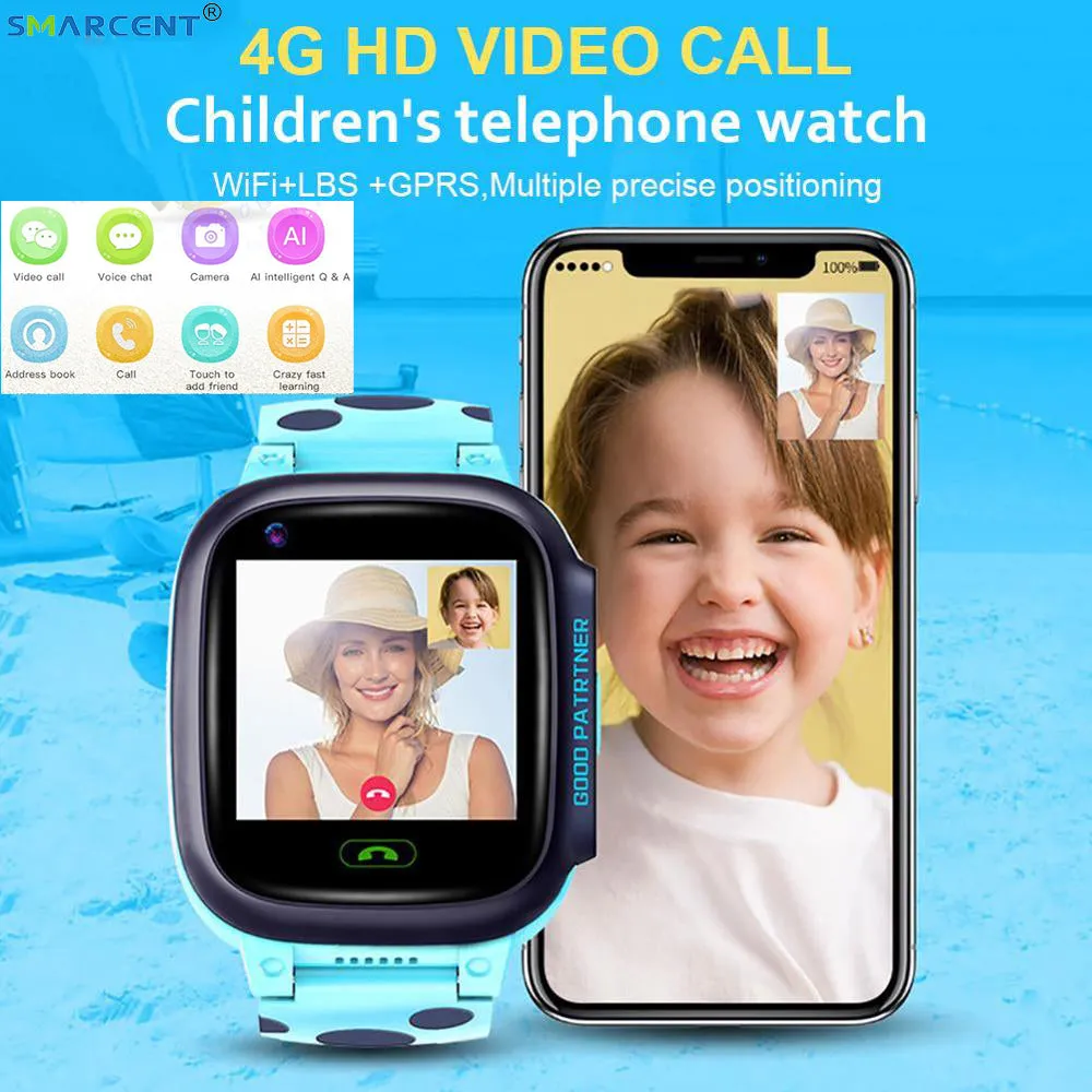 GPS Children Smart Watch HD Video Call 4G