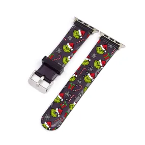 Grinchmas Black Smartwatch Strap