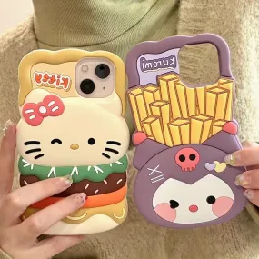 Hamburger Kitty Phone Case