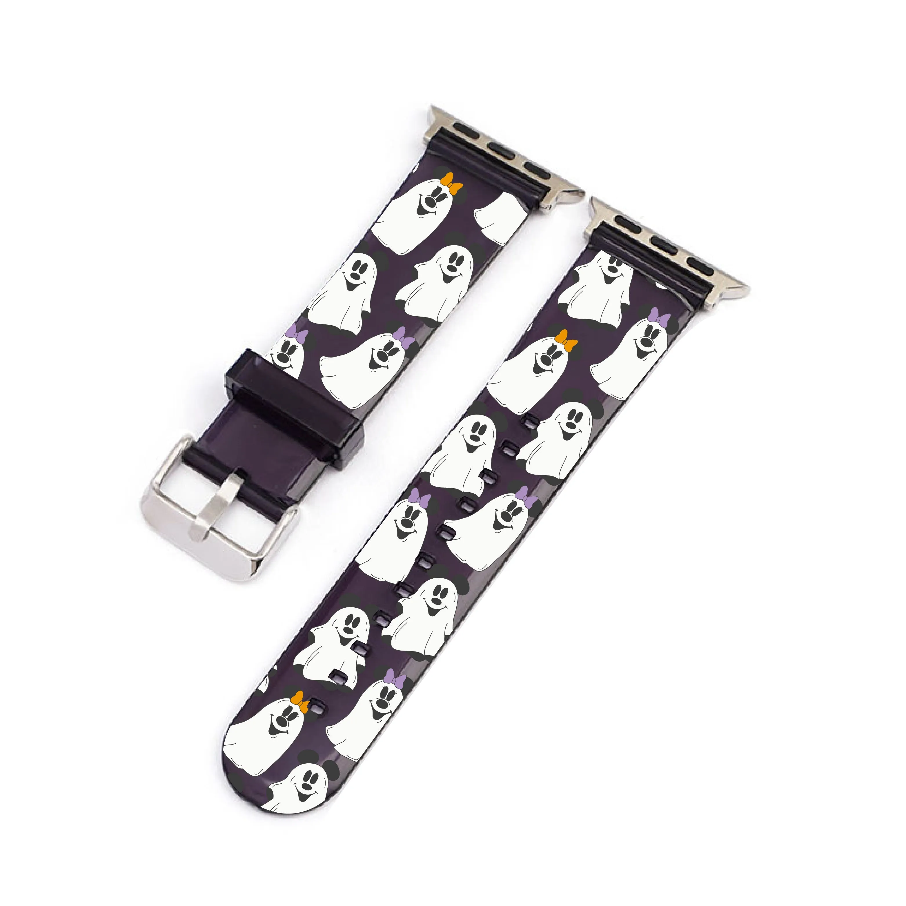 Haunted House Mouse Black Smartwatch Strap