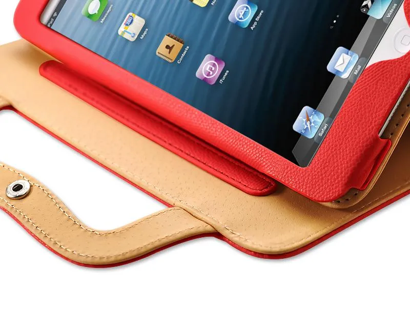 Holster Series iPad Mini Leather Case - Red