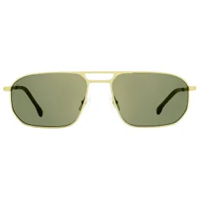 Hugo Boss Men's Grey-Gold Square Sunglasses