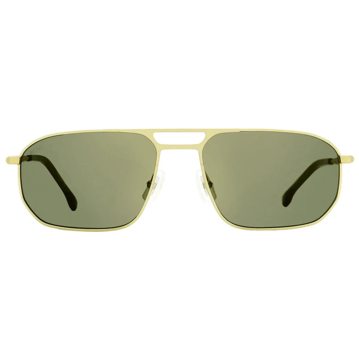 Hugo Boss Men's Grey-Gold Square Sunglasses