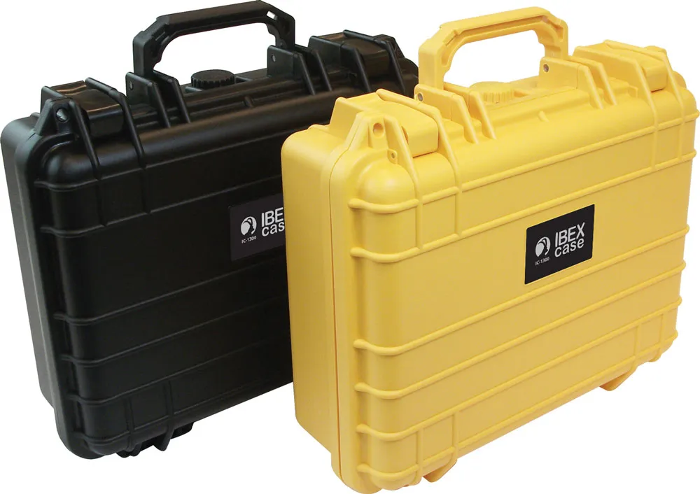 IBEX Protective Case 1300 with foam, 13 x 11 x 4.7", Yellow (IC-1300YL)