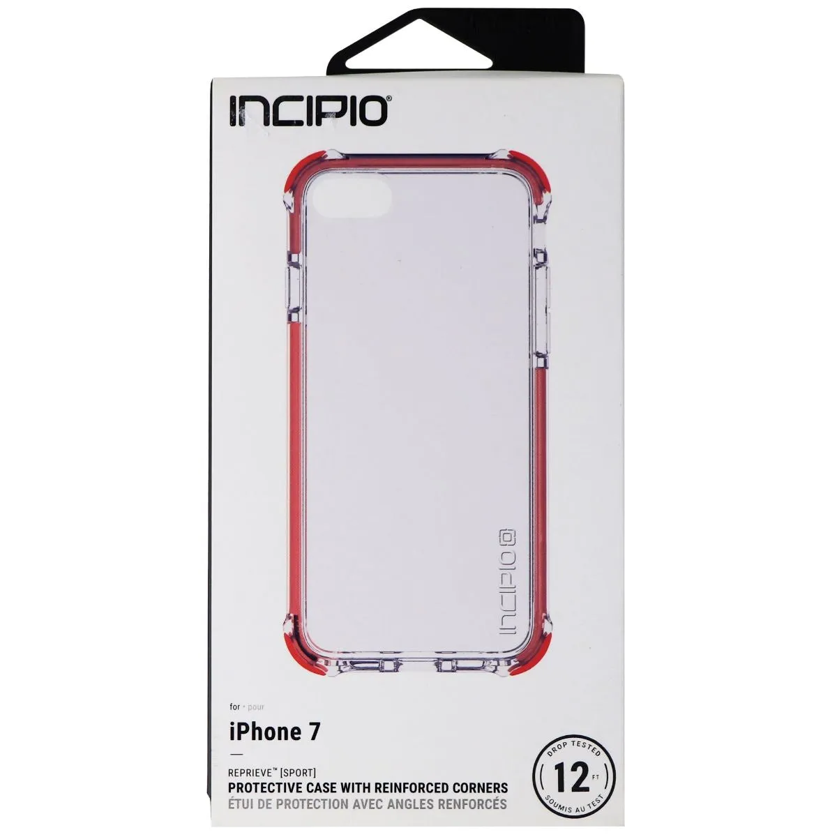 Incipio Reprieve Sport Series Case for Apple iPhone 8 / 7 - Clear / Coral