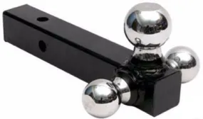 Interchangeable Triple Trailer Tow Hitch Ball Mount