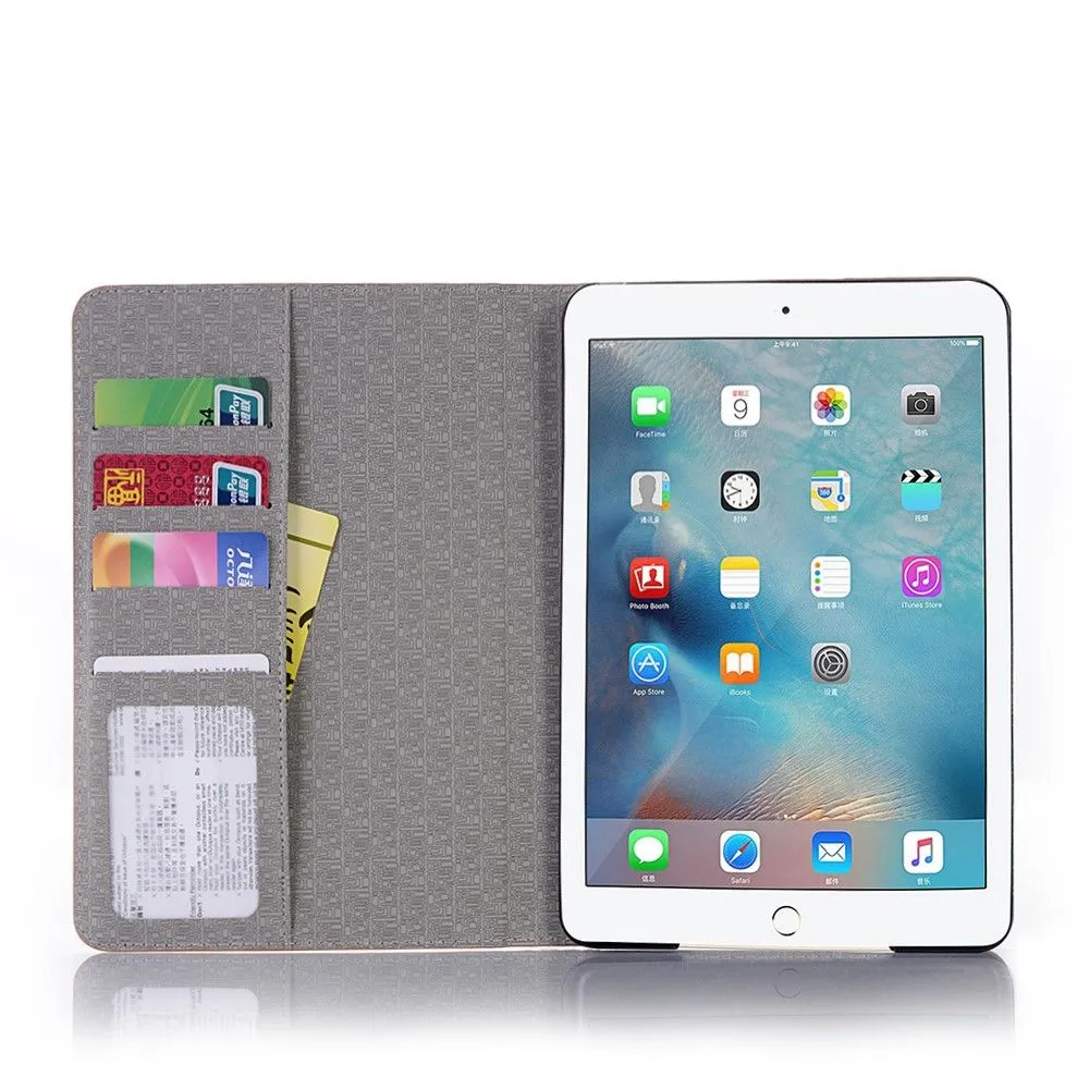 iPad 10.2 (2021) / (2020) / (2019) cool map pattern leather flip case - Grey