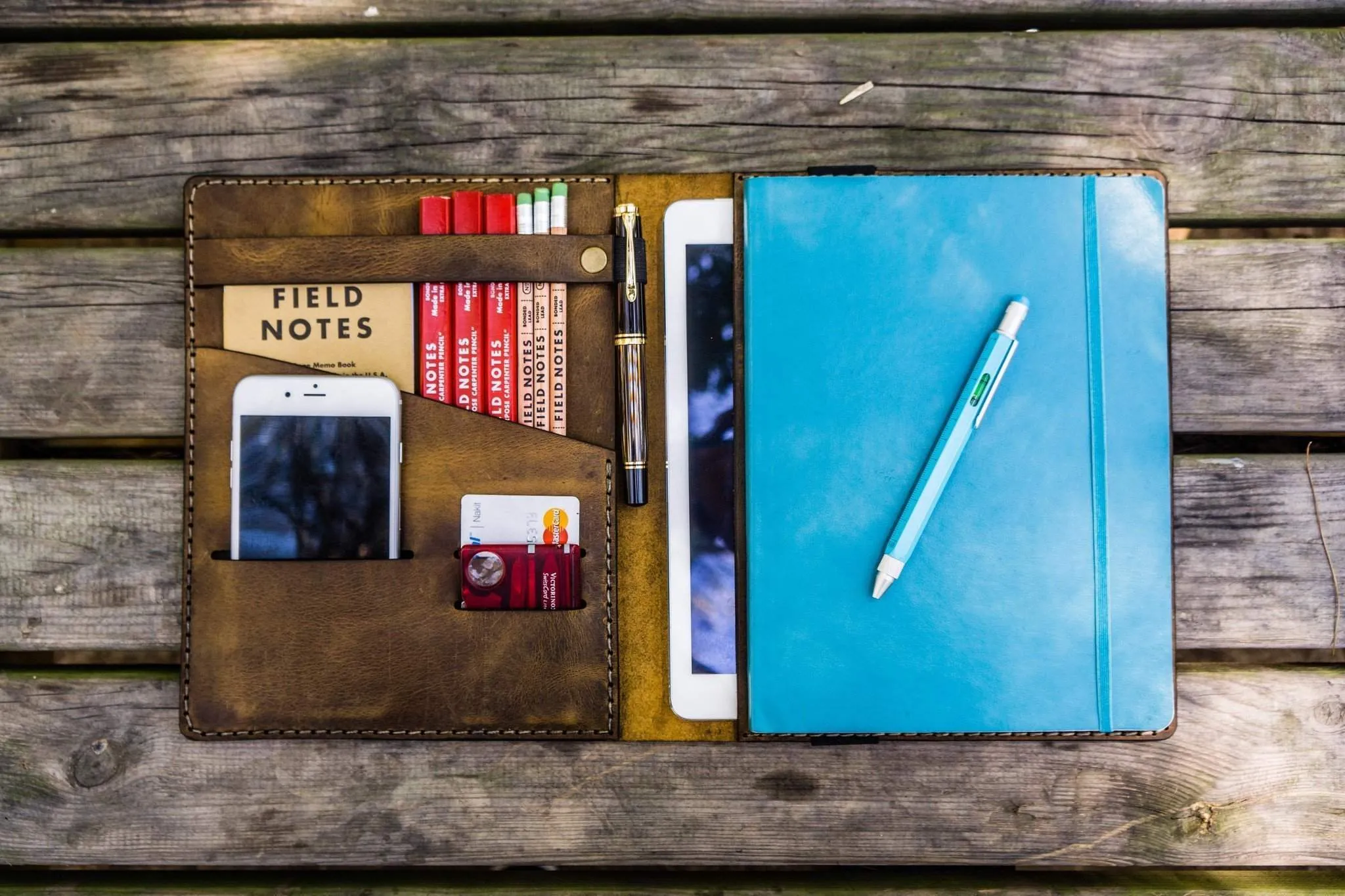 iPad Air/Pro & Extra Large Moleskine Cover - Crazy Horse Brown