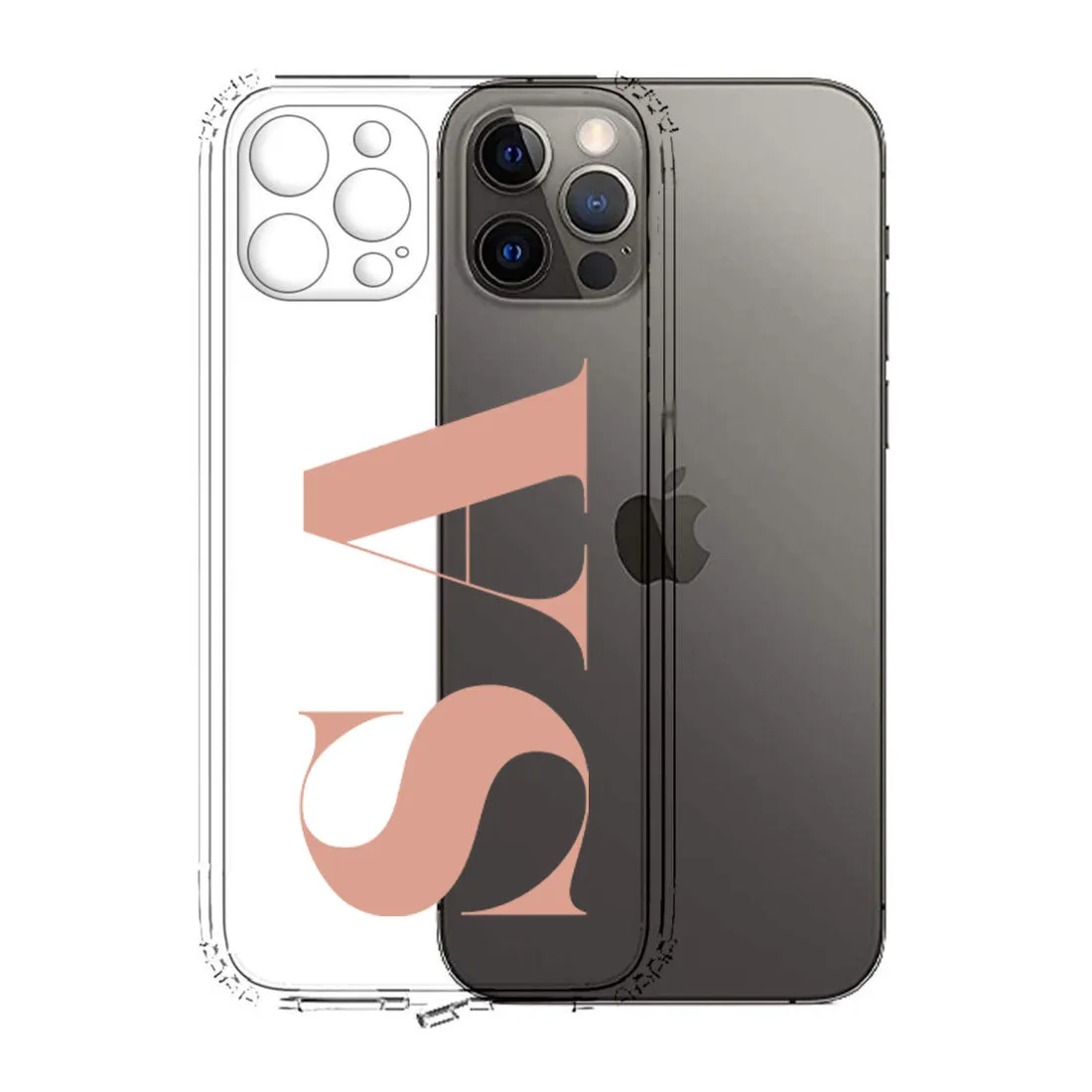 IPhone 11 Case with Camera Protection Custom TPU Flexible Cover with Initial