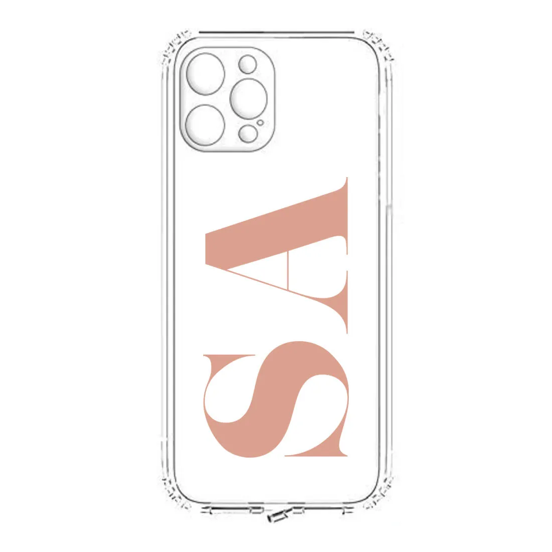 IPhone 11 Case with Camera Protection Custom TPU Flexible Cover with Initial