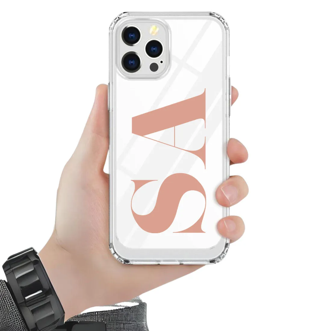 IPhone 11 Case with Camera Protection Custom TPU Flexible Cover with Initial