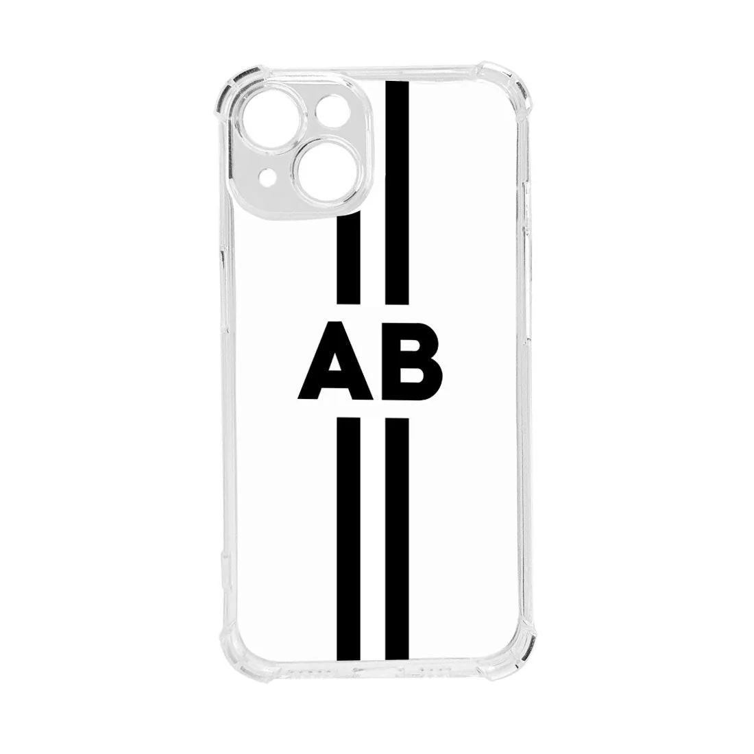 iPhone 13 Backcover with Custom Initial Transparent TPU Flexible Cover