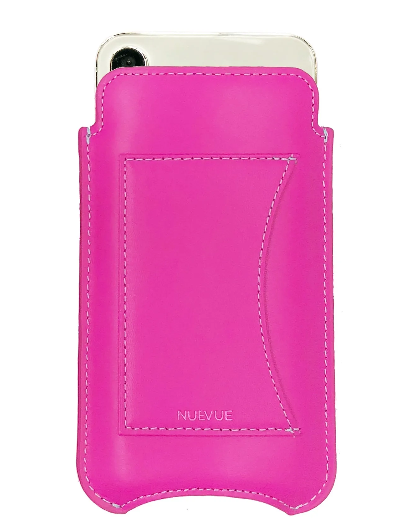 iPhone 14 / 14 Pro Violet Rose Leather Wallet Case with NueVue Patented Antimicrobial, Germ Fighting and Screen Cleaning Technology