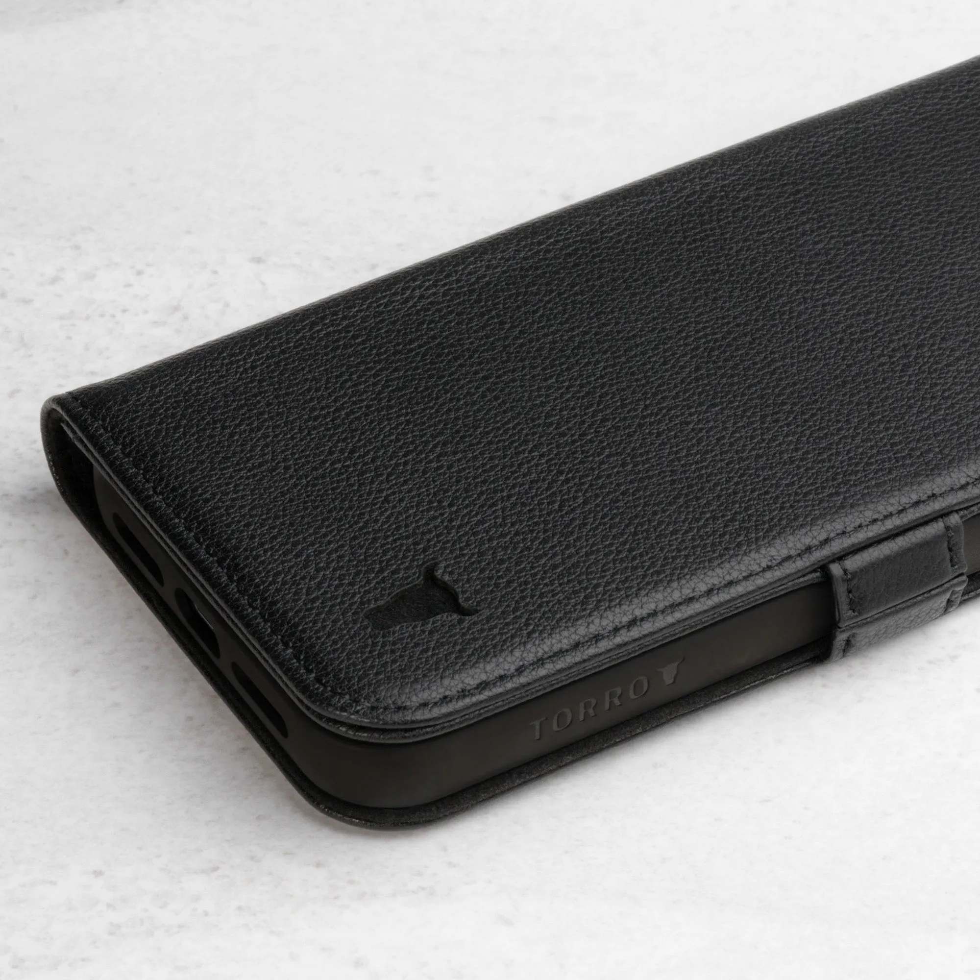 iPhone 14 Leather Case (with Stand function)