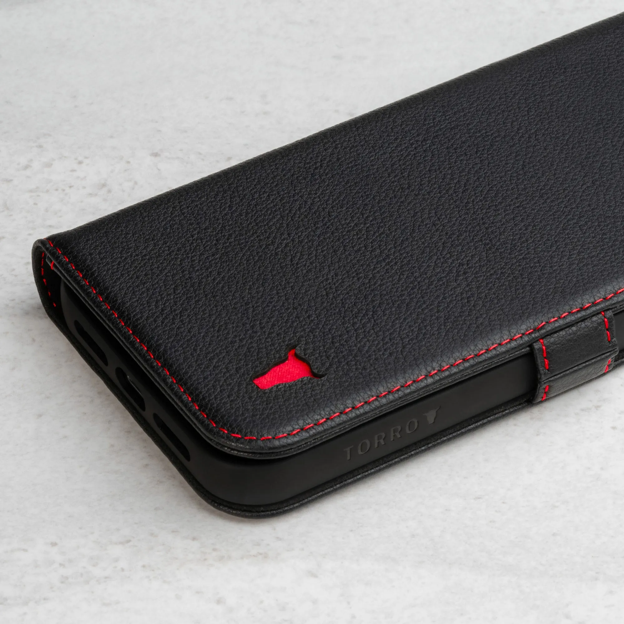 iPhone 14 Leather Case (with Stand function)