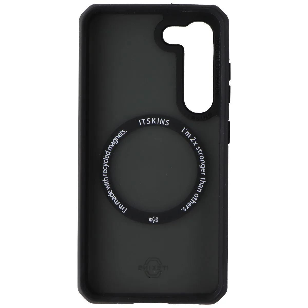 ITSKINS Hybrid_R Frost Case for MagSafe for Samsung Galaxy S23 - Black