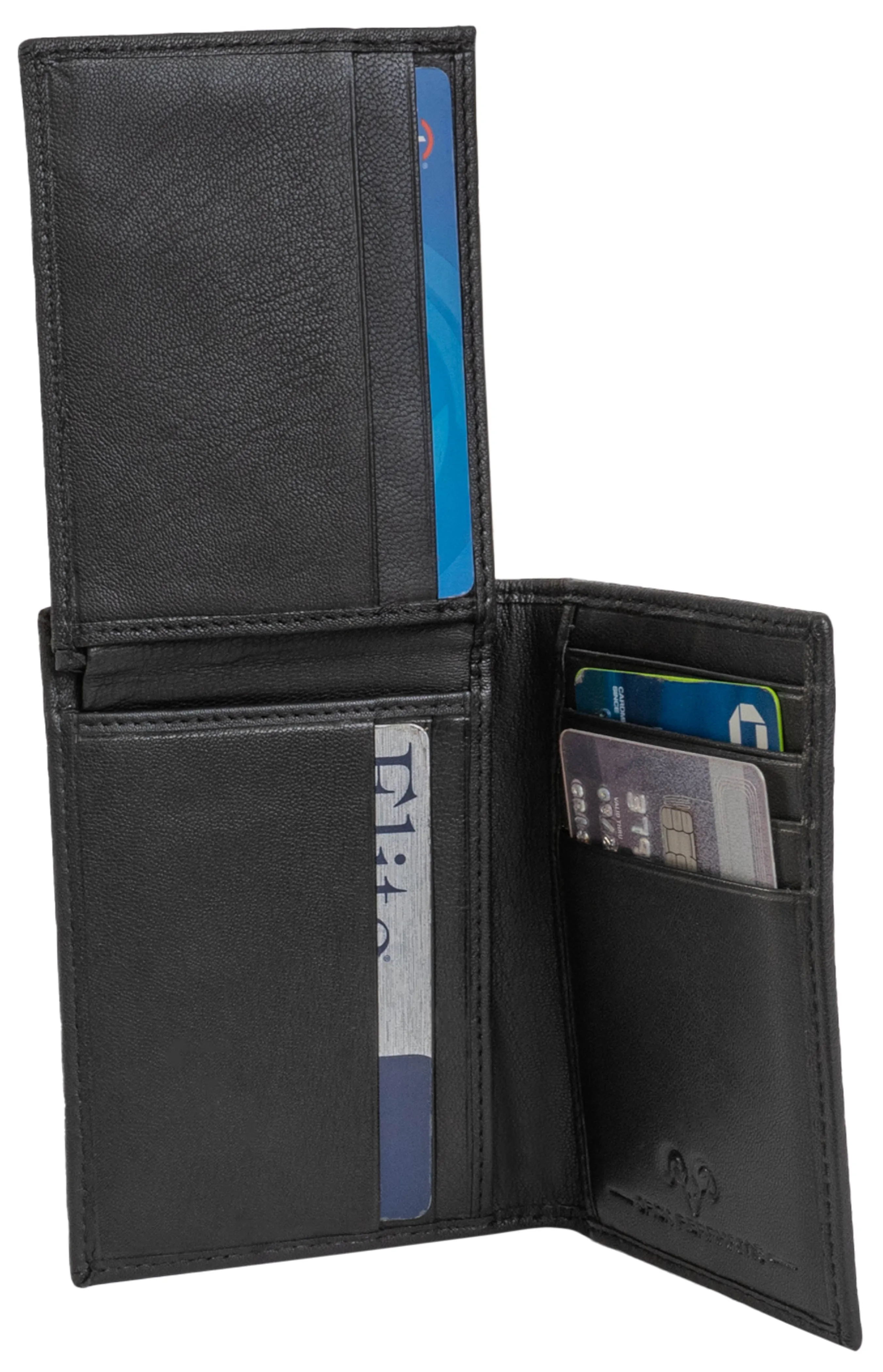 Jack Abrahams Bi-Fold RFID Wallet With Flip ID Window Pocket