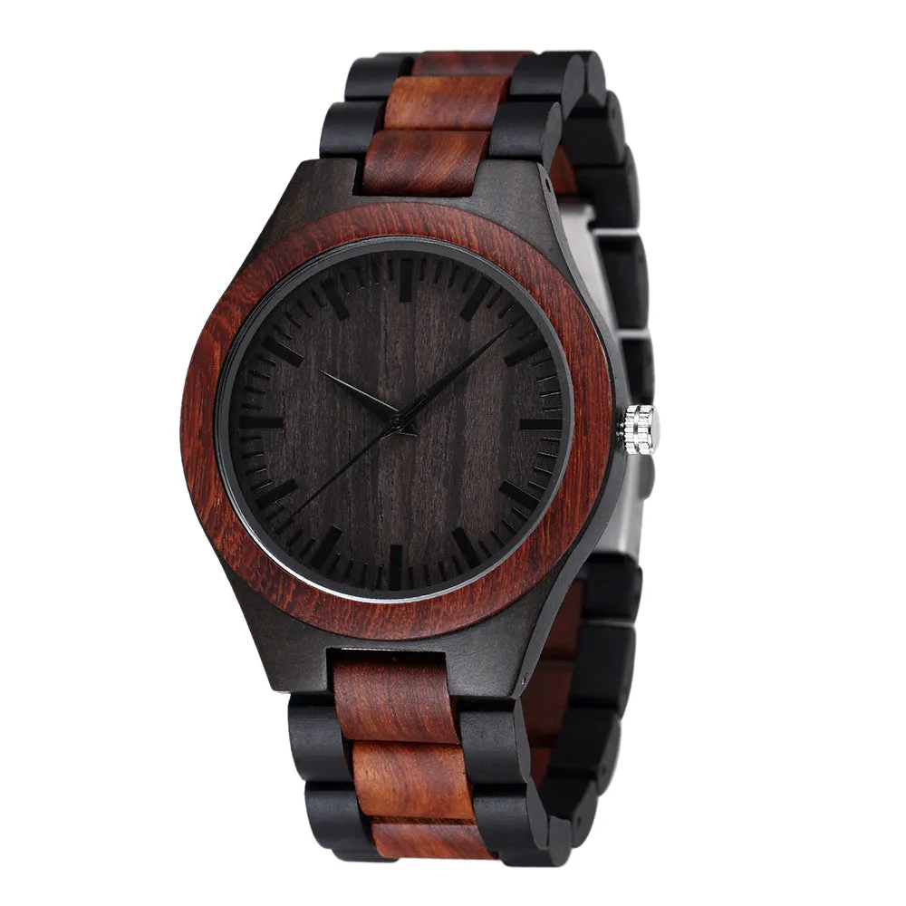 Jordan - Ebony & Red Sandalwood Minimal Watch