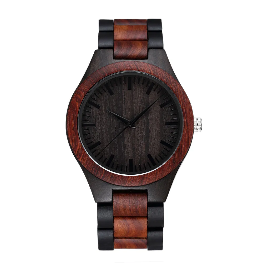 Jordan - Ebony & Red Sandalwood Minimal Watch