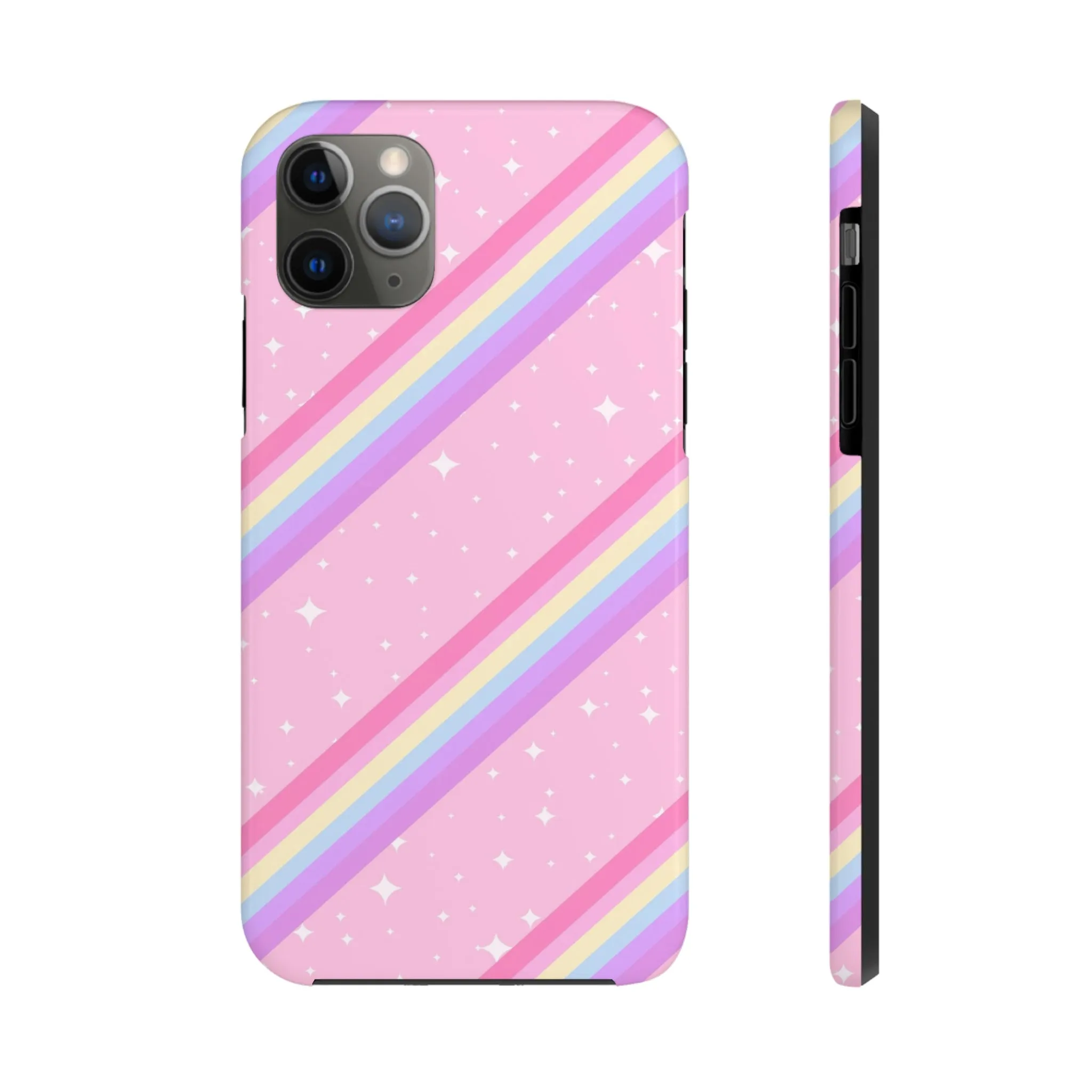 Kawaii Sparkle Cake Rainbow Beam Tough Phone Case